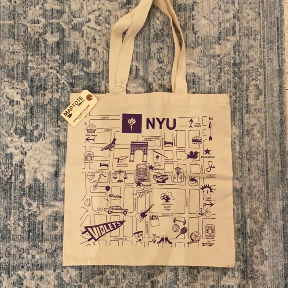 NYU Map Grocery Tote